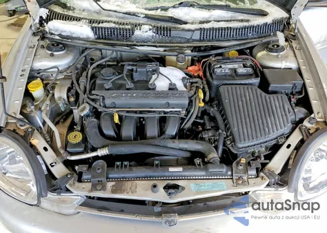 2000 Dodge Neon Base z USA, uszkodzony, nr VIN 1B3ES46C1YD785112